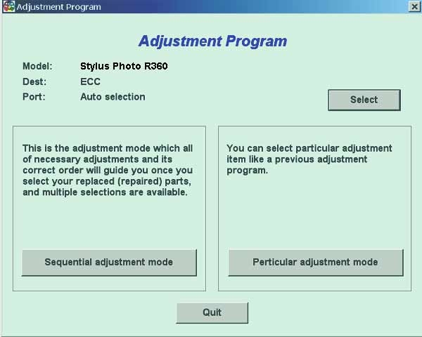 Epson Adjustment Program    -  3