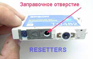 заправочное отверстие