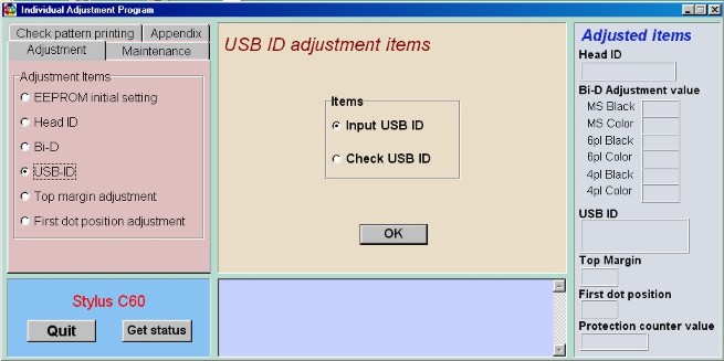 Epson l3060 adjustment program